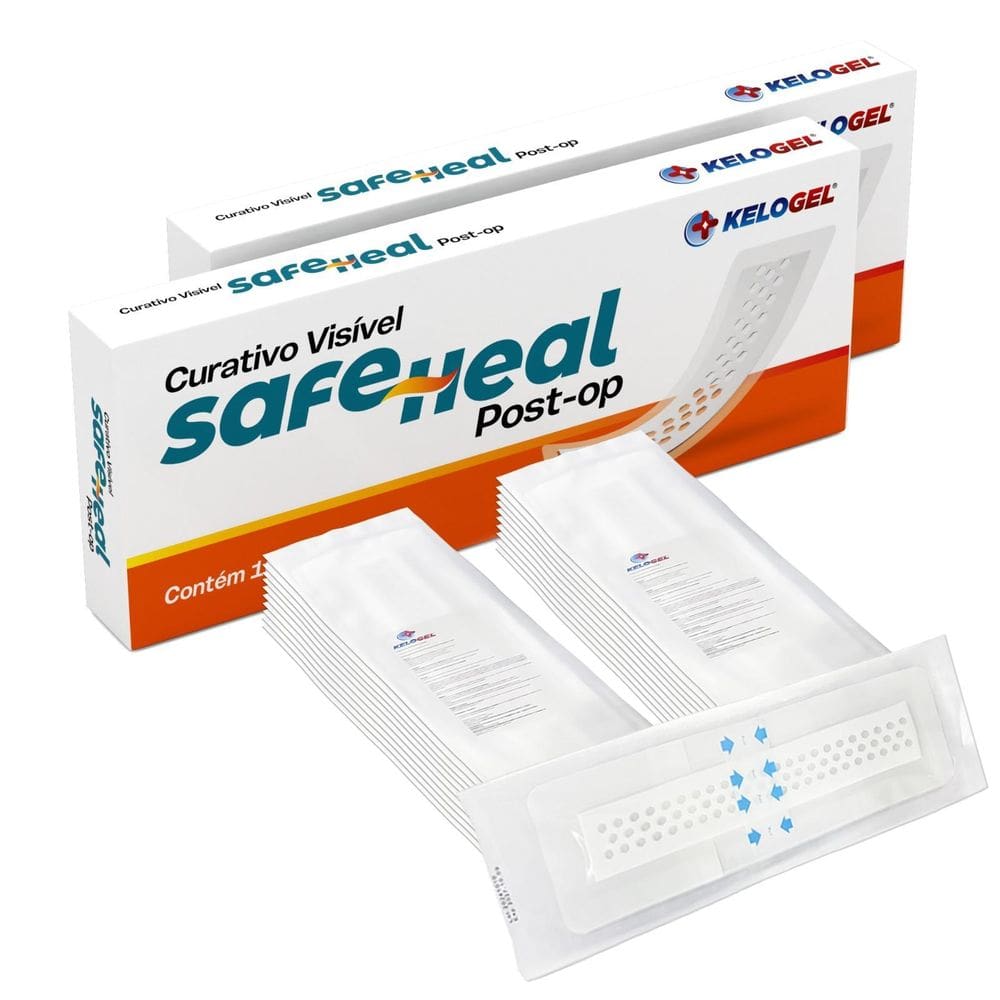 Curativo Visível Safe Heal Post-Op 10X30 5X25 20Un Kelogel