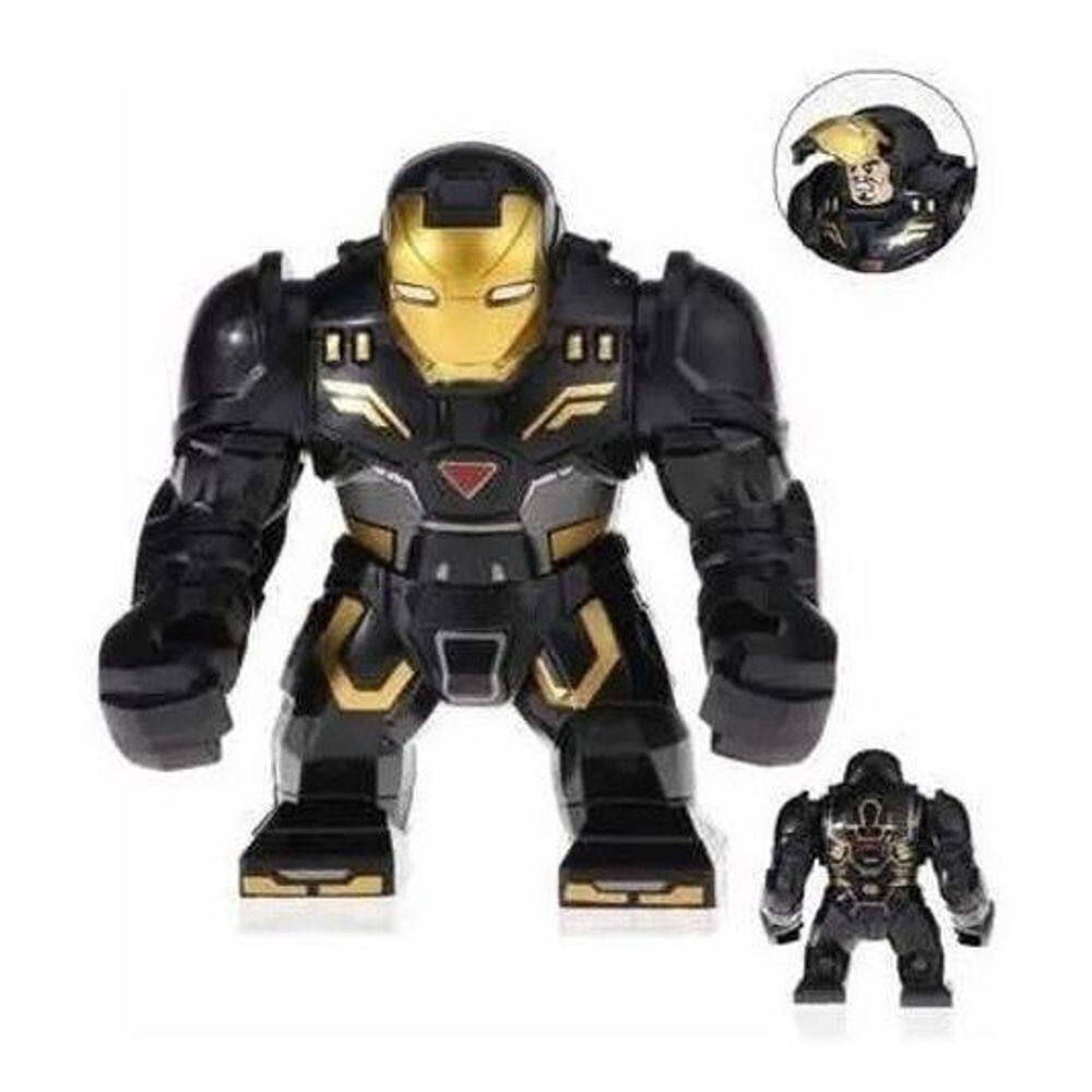 Boneco Big Blocos De Montar Grande Homem De Ferro Mk44 Preta