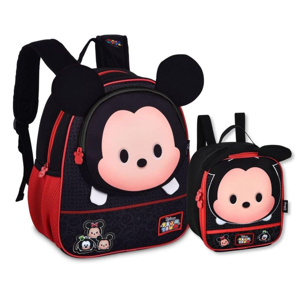 Mochila E Lancheira Mickey Kit Escolar Infantil Unissex