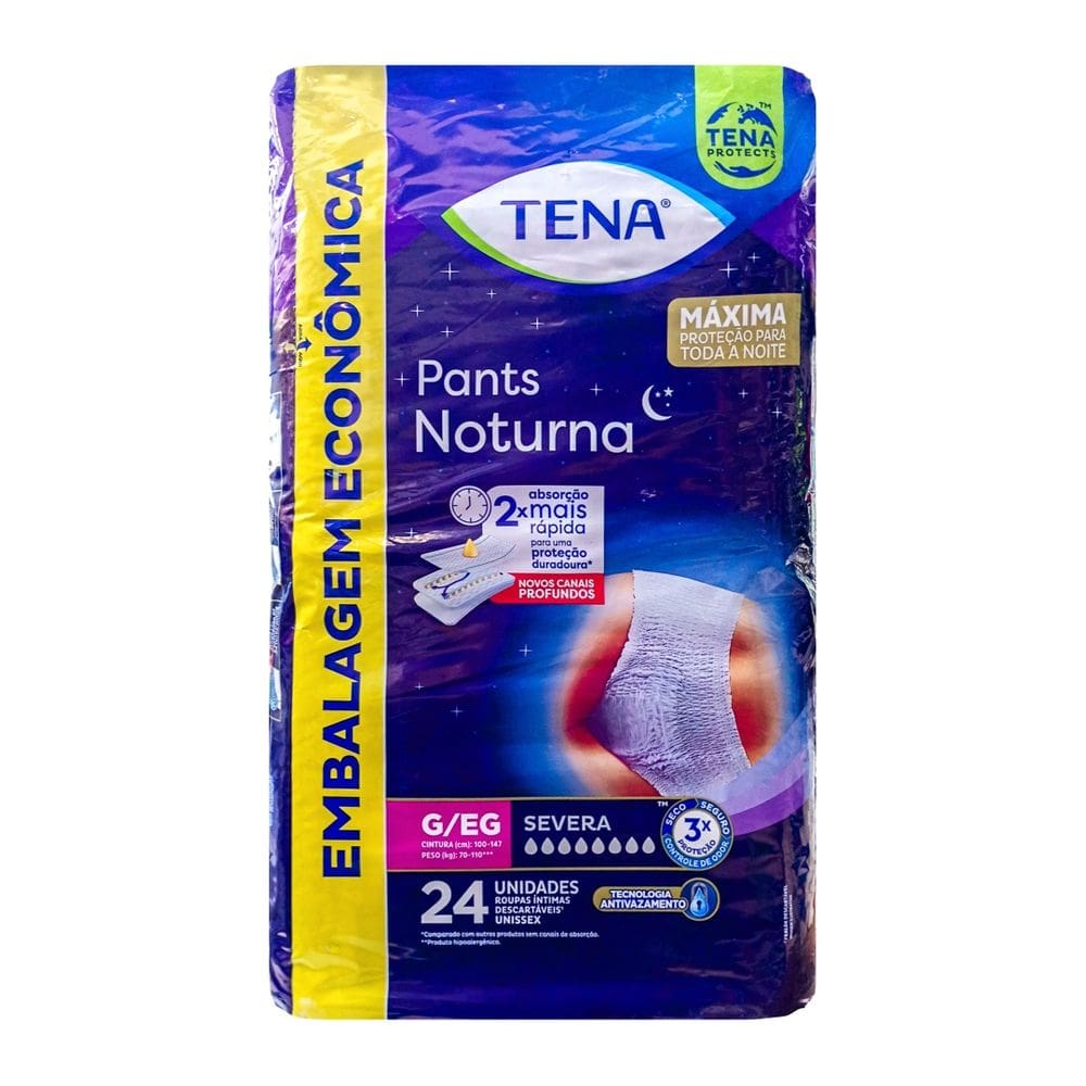 Fralda Geriatrica Tena Pants Noturna G/Eg C/24