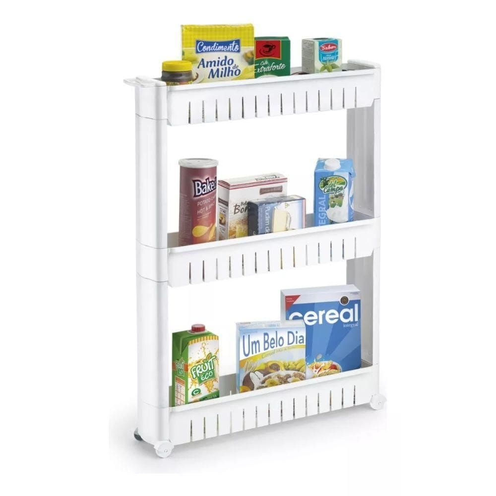 Organizador Prateleira Carrinho Multiuso Cozinha Lavanderia