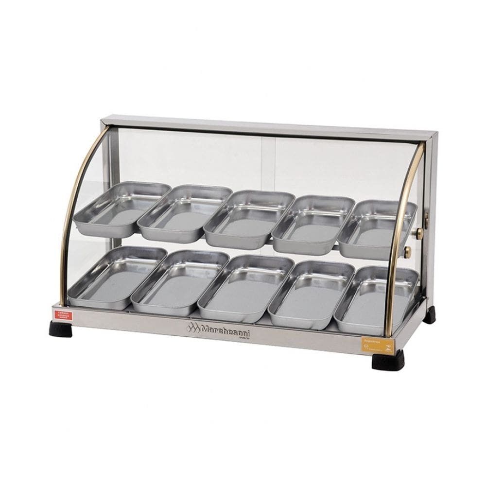 Estufa Ouro Vidro Curvo 5+5 Bandejas Dupla Marchesoni - 2211 - 127v