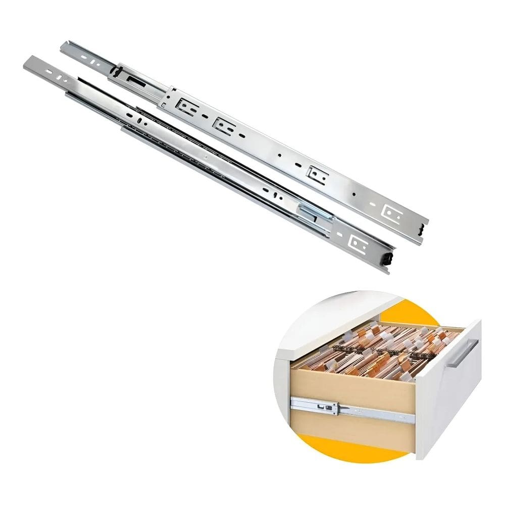 Corrediça Trilho Telescópico Light 30kg H35 300mm - Fgvtn