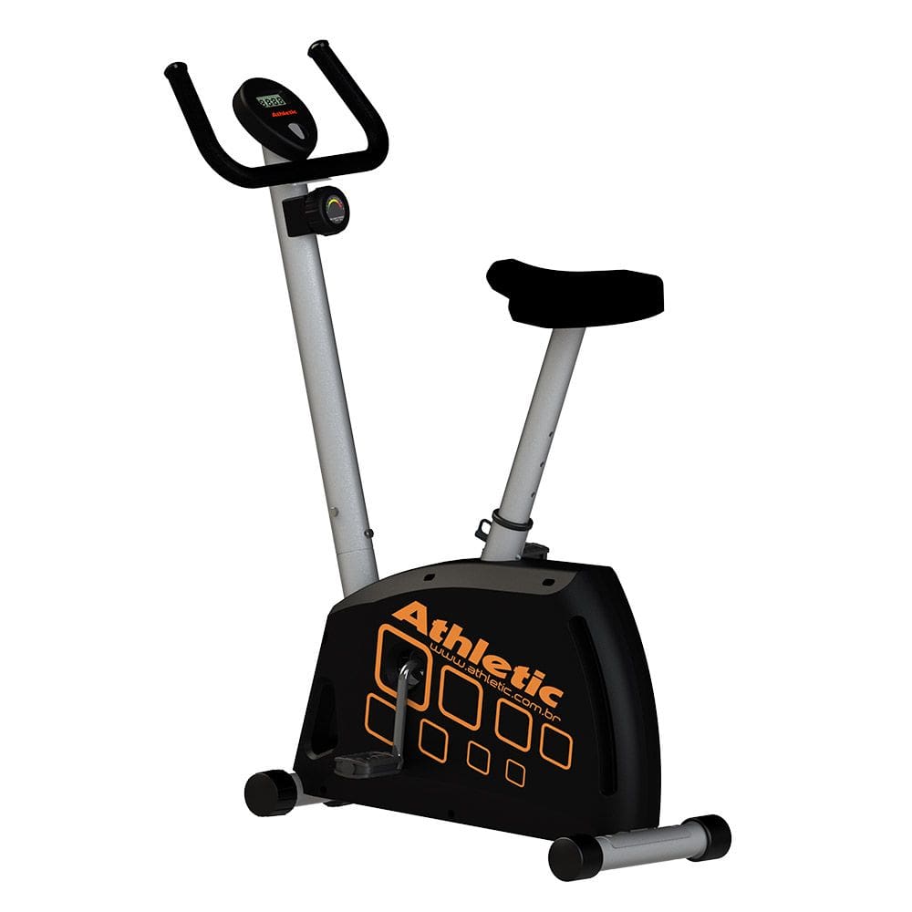 Bicicleta Ergométrica Vertical Athletic CLB 10 8 Níveis Magnéticos Suporta 150kg Pedal Confortável