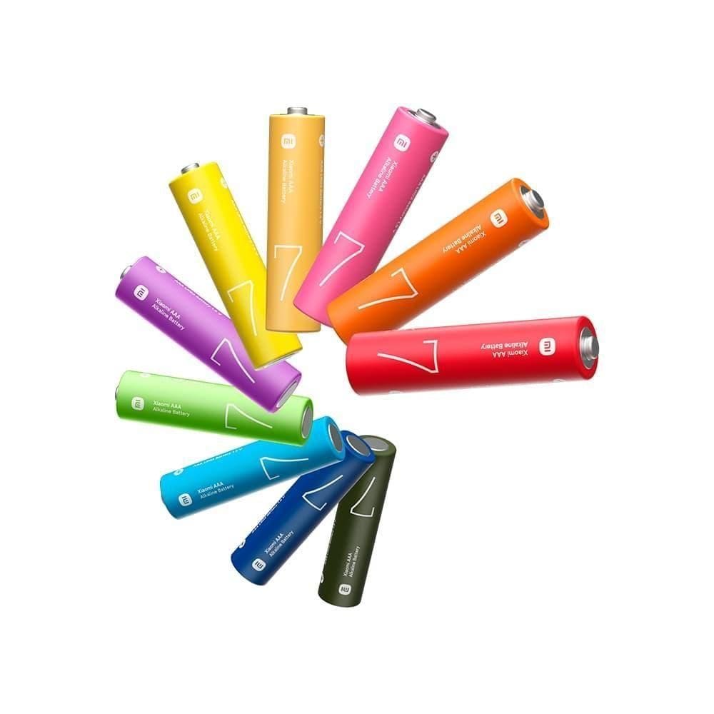 Estojo 10 Unidades De Pilha Alcalina Aaa Xiaomi, Colorido