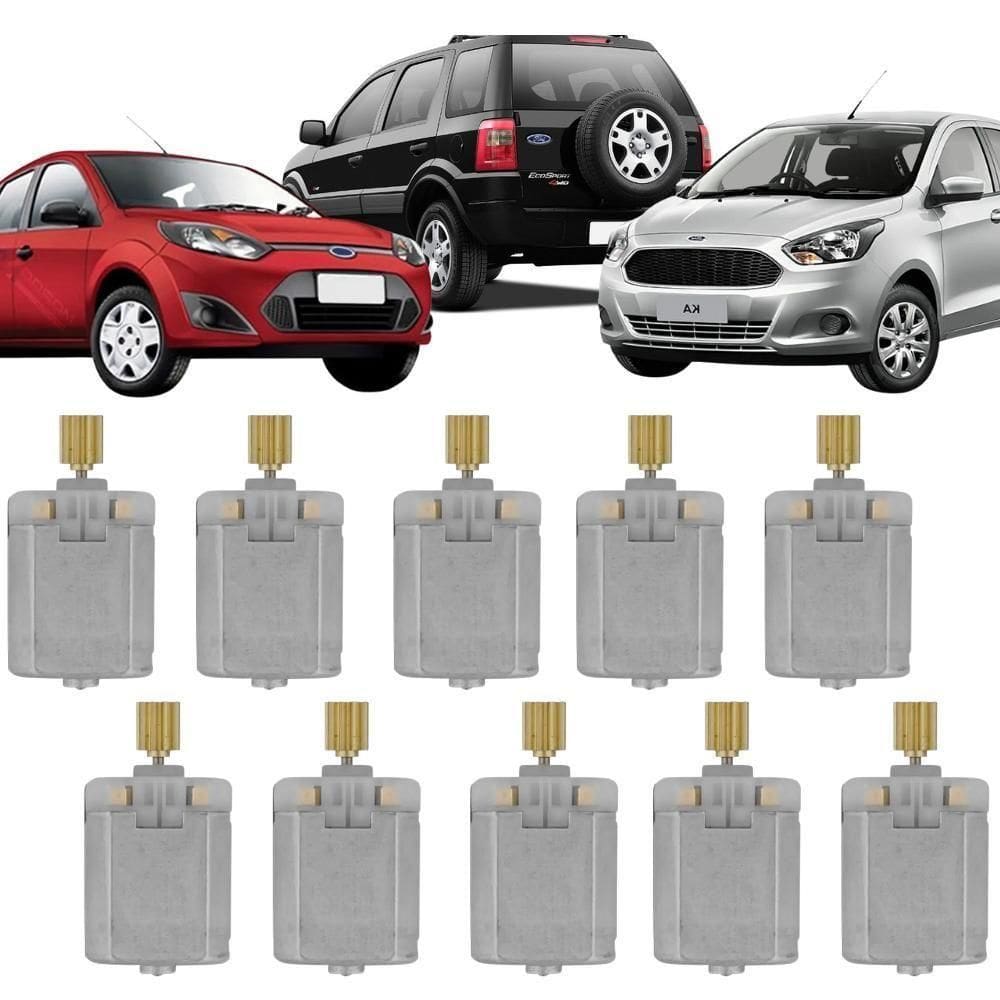 10 Motor Fechadura Elétrica Trava Porta Fiesta Ka Ecosport [f103]