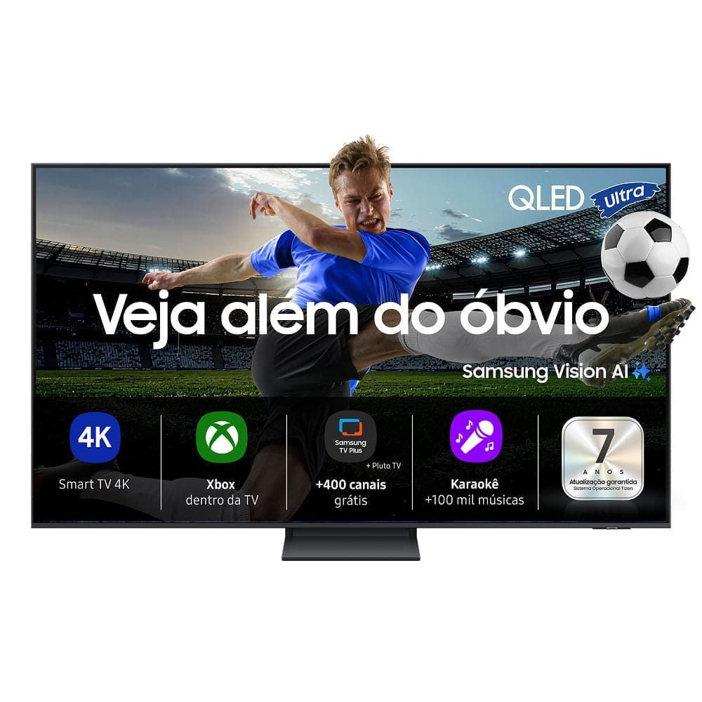 Samsung Vision AI TV 50” QLED Ultra 4K Q8F 2025, Pontos Quânticos, Processador com AI, Xbox Cloud Gaming