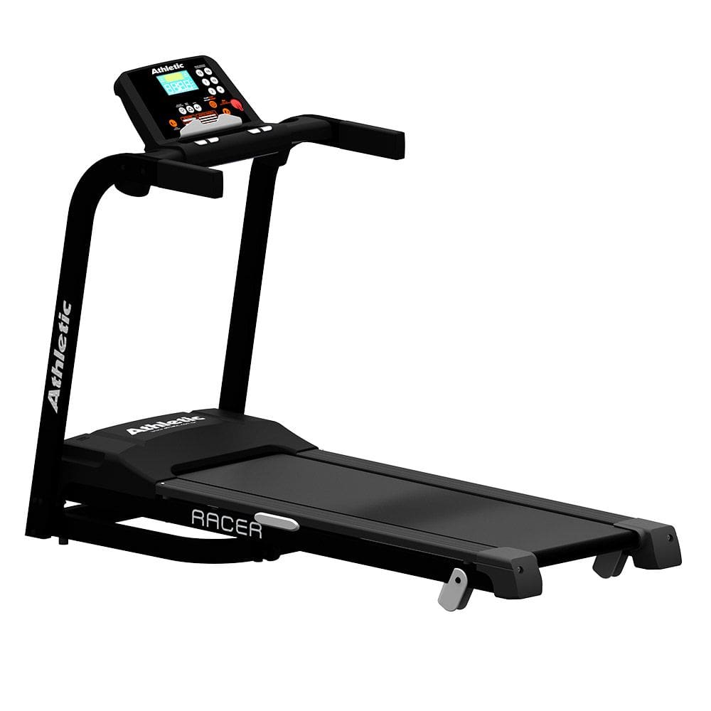 Esteira Ergométrica Athletic Racer 16km/h Suporta 130kg 19 Programas e Monitor Avançado para Corrida
