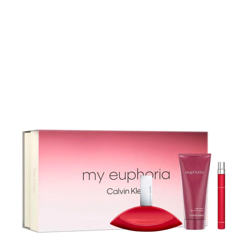 Kit Calvin Klein My Euphoria Feminino - Eau de Parfum 100ml + 10ml + Body Lotion 100ml