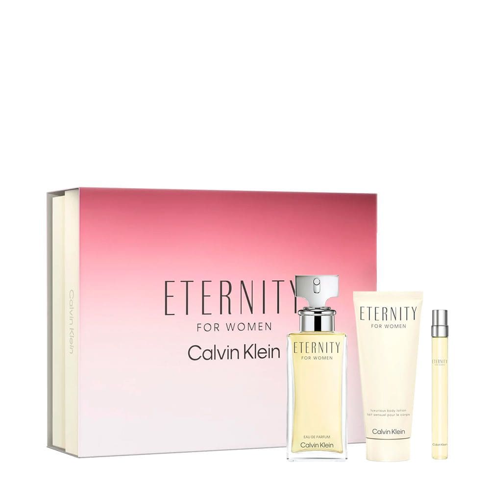 Kit Calvin Klein Eternity Feminino - Eau de Parfum 100ml + 10ml + Body Lotion 100ml
