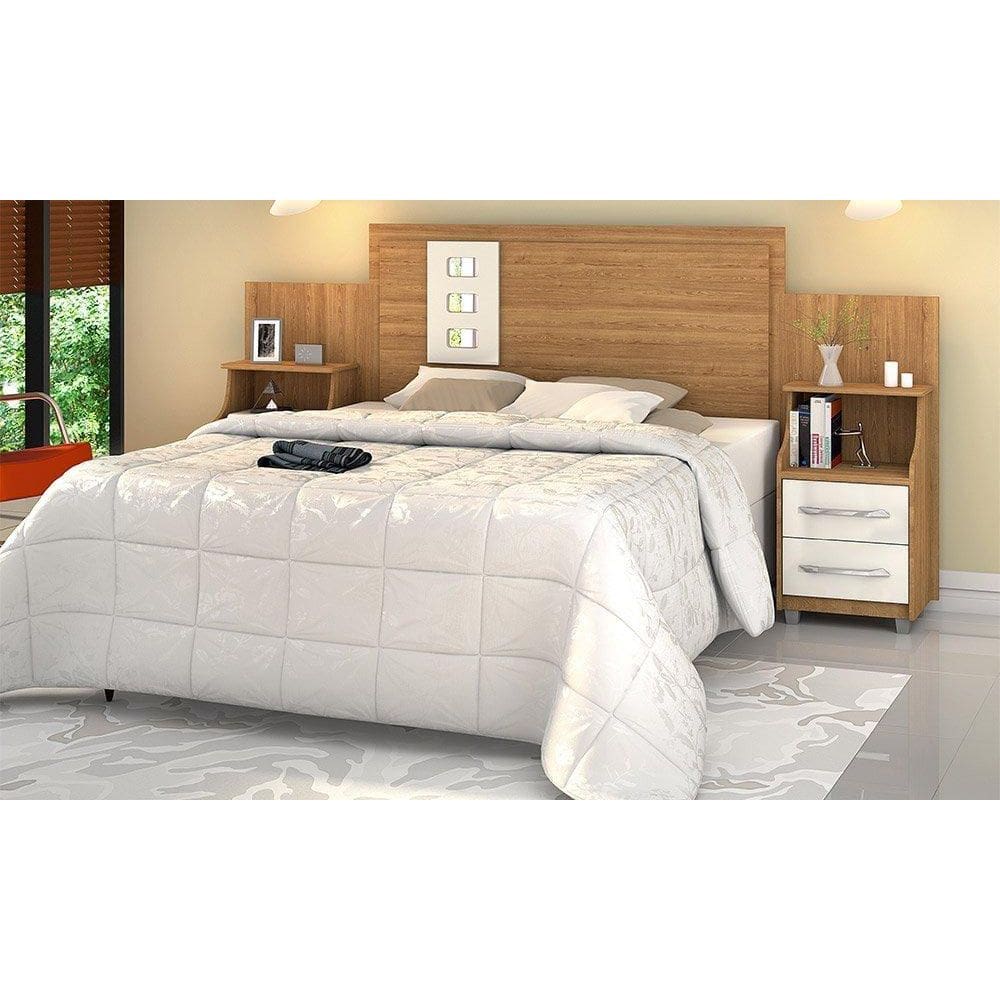 Cabeceira Flórida Casal Freijó/Off White - Vitamov