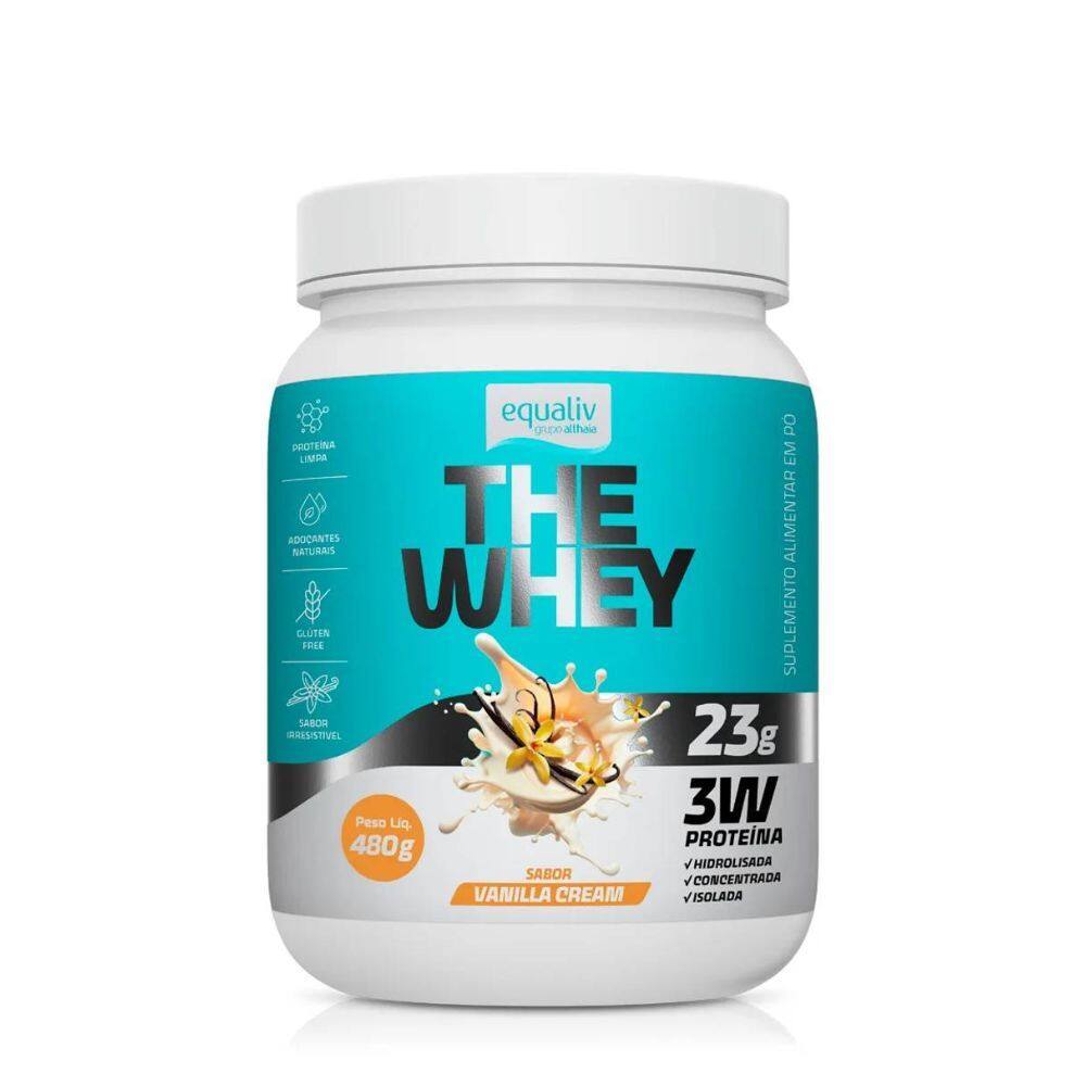 The Whey Equaliv 23g de Proteína Sabor Vanilla Cream 480g