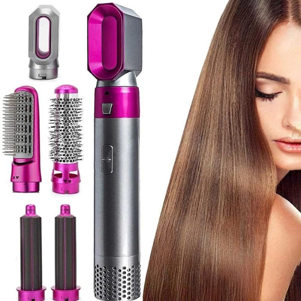5 Em 1 Secador De Cabelo Multifuncional Pente Ondulado 110V