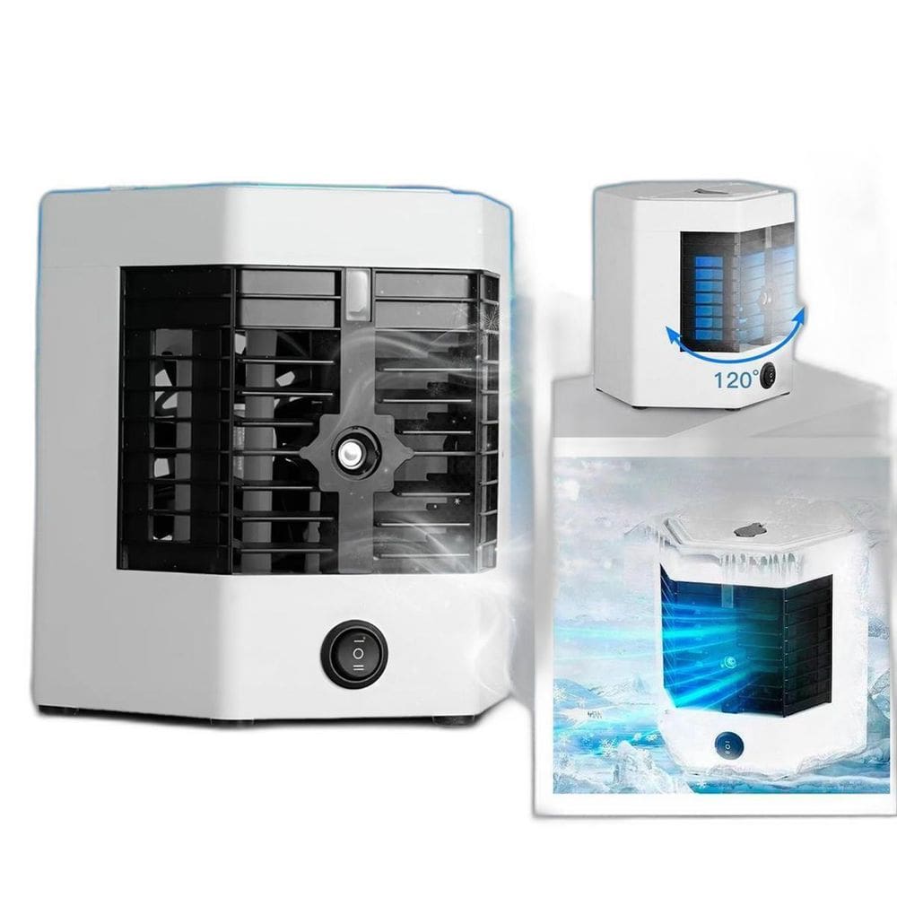 Mini Ar Condicionado Usb Portátil Refrescar Com Ventilador