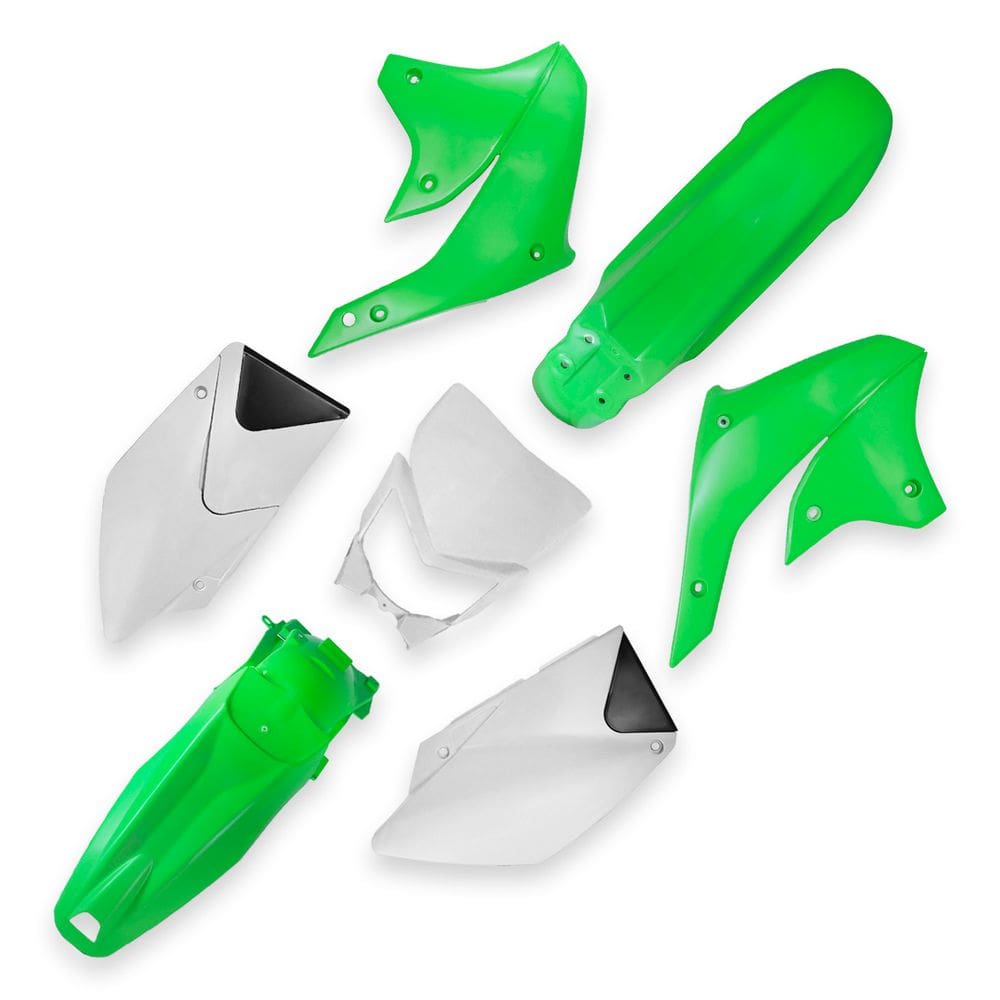 Kit Plástico Carenagem Amx Kawasaki Klx 450r 2008 Em Diante