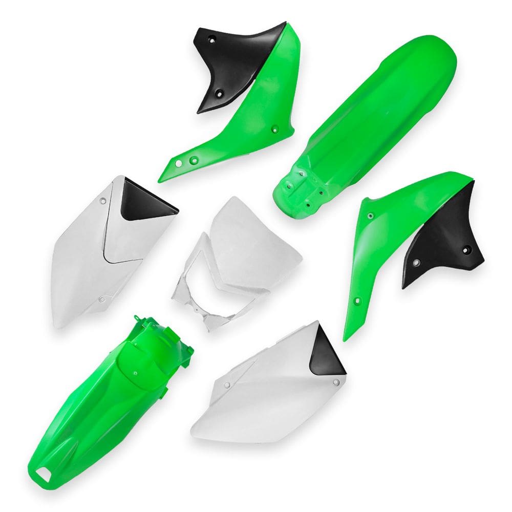 Kit Plástico Carenagem Amx Kawasaki Klx 450r 2008 Em Diante