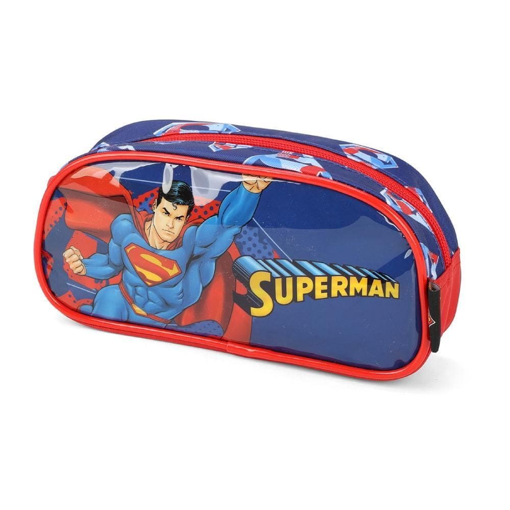 Estojo Simples Escolar Infantil Super Homem Luxcel