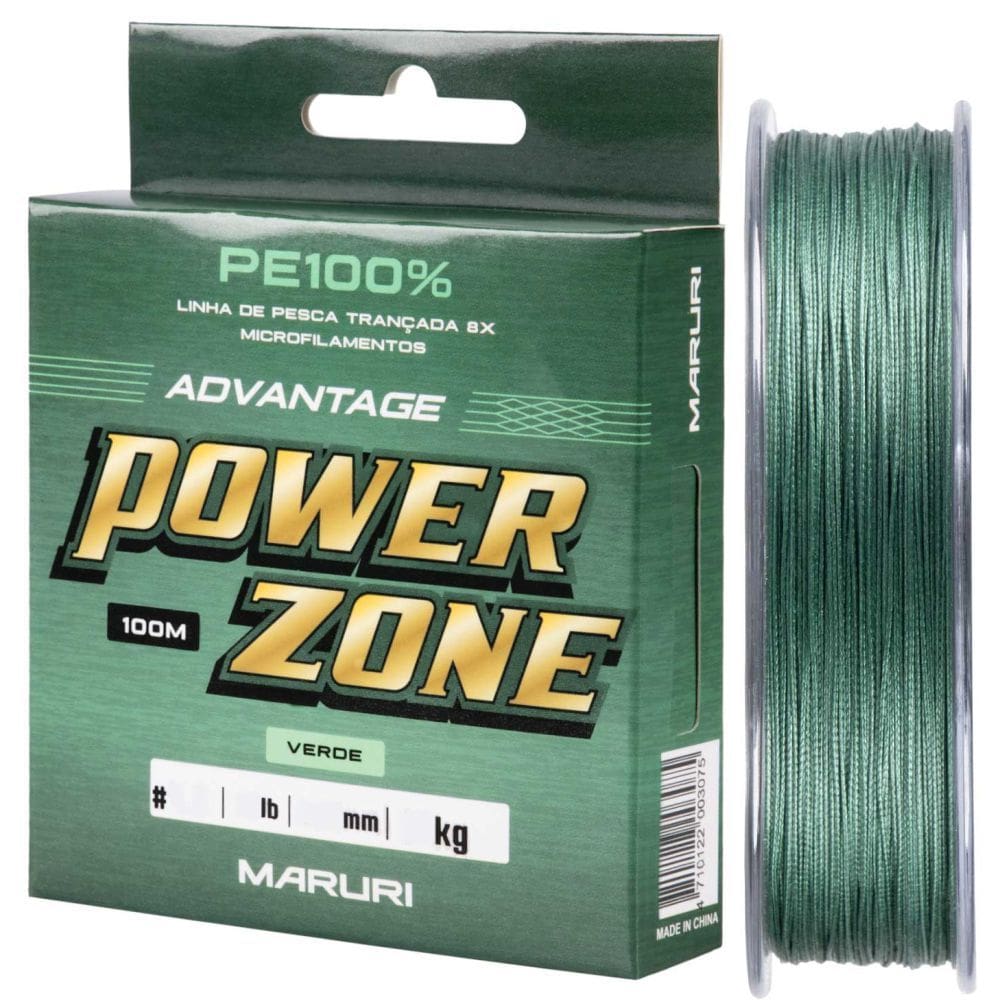 Linha Multifilamento Maruri Power Zone 8X 0,18mm 100m Verde
