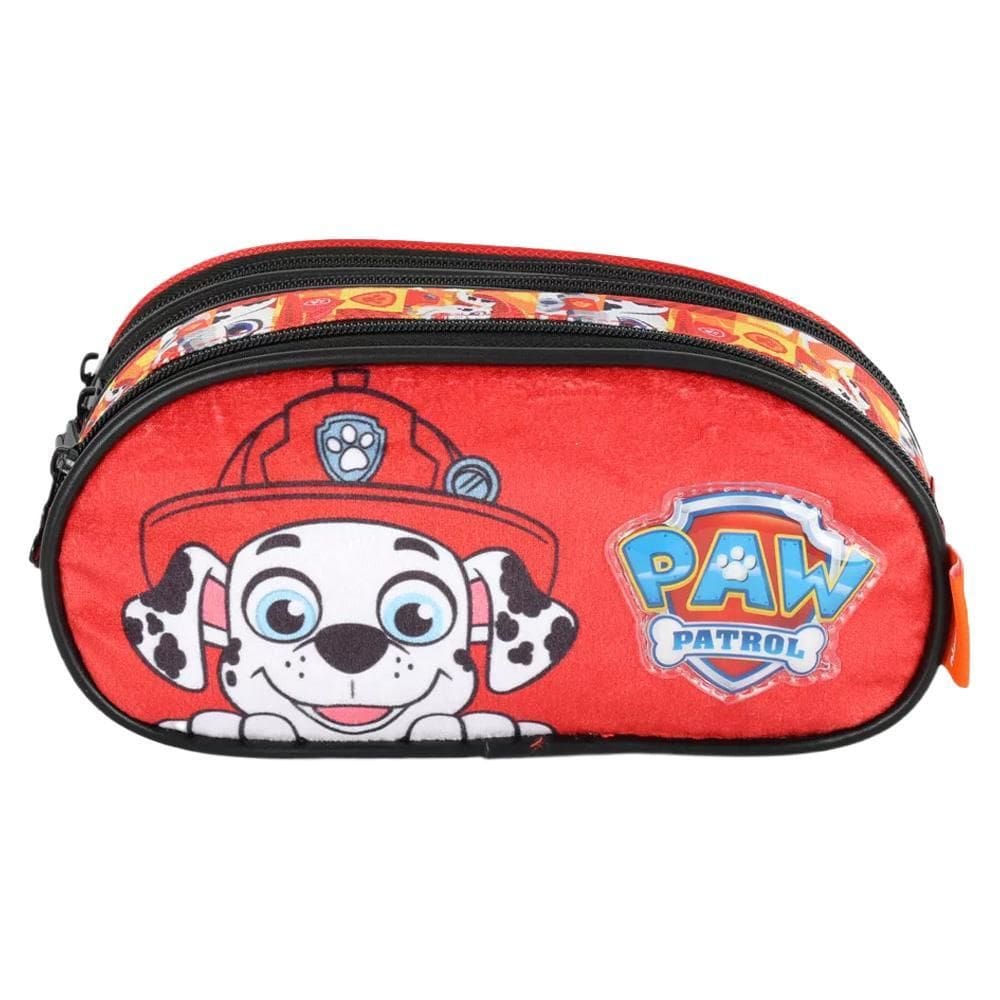 Estojo Escolar Infantil 3 Compartimentos Paw Patrol Pelúcia