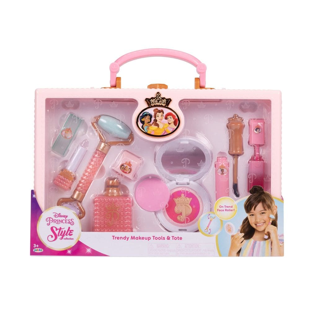 Sacola de maquiagem Disney Princess Style com 8 ferramentas de jogo 3+