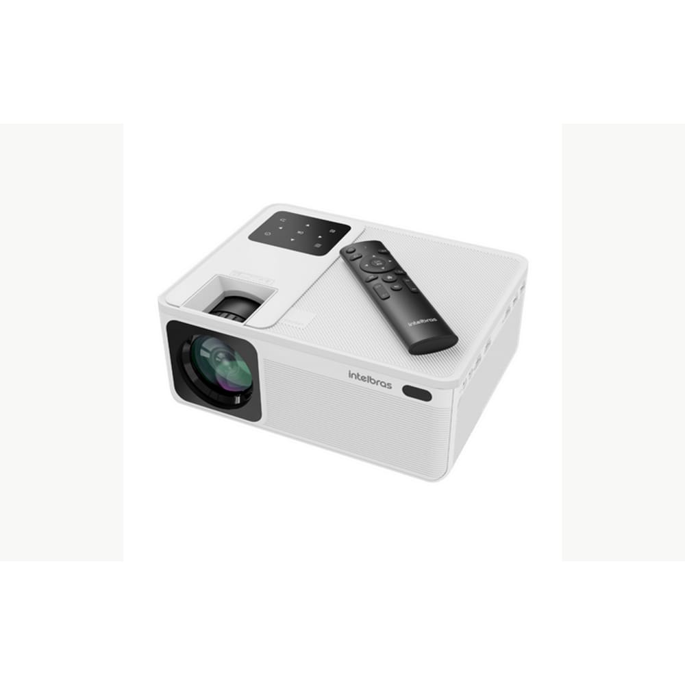Projetor Intelbras PFL5211 LCD HD USB Bivolt Lumens 5.200 Branco