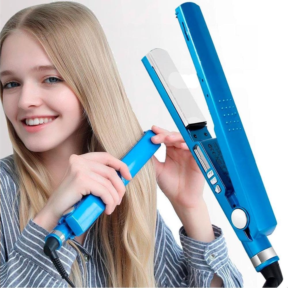 Prancha De Cabelo Nano Titanium Azul 110V