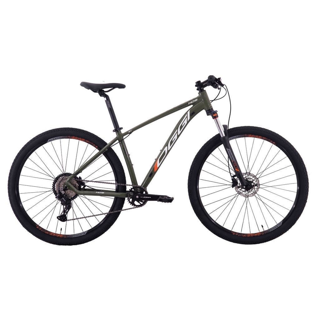 Bicicleta Aro 29 Oggi Hacker HDS ESSA 8v - Verde/Branco/Laranja Tamanho 19