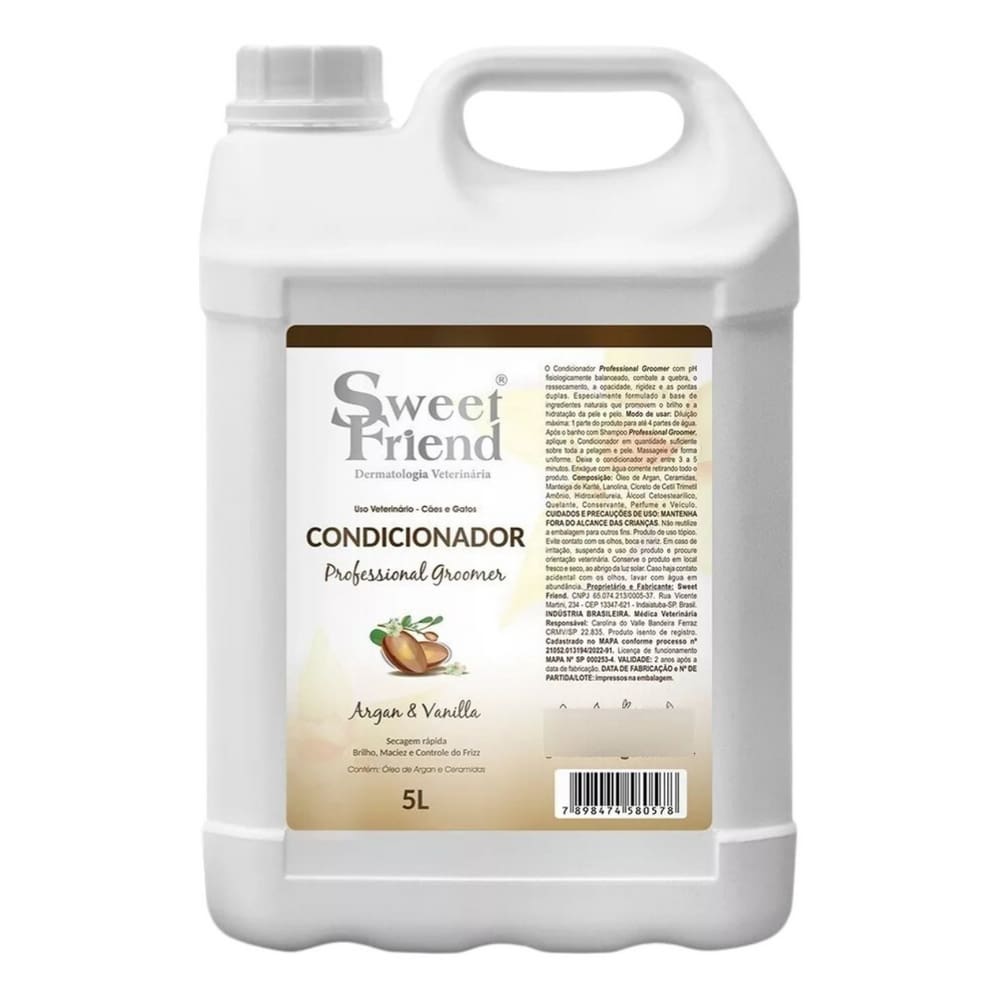 Condicionador Professional Groomer - 5l (argan & Vanilla)