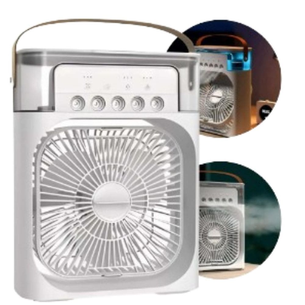 Branco Mini Ventilador Portátil Mesa Fresh