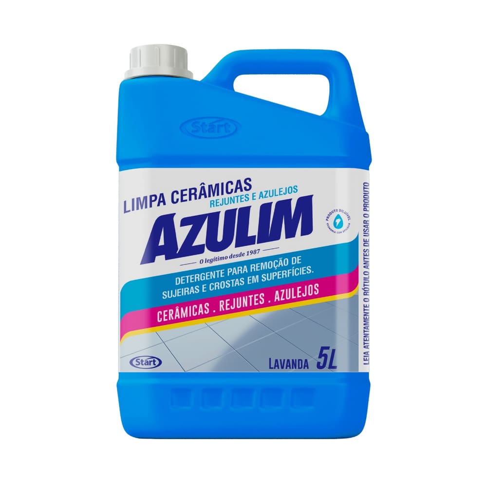 Limpa Cerâmica, Azulejo e Rejunte Lavanda Azulim 5 litros
