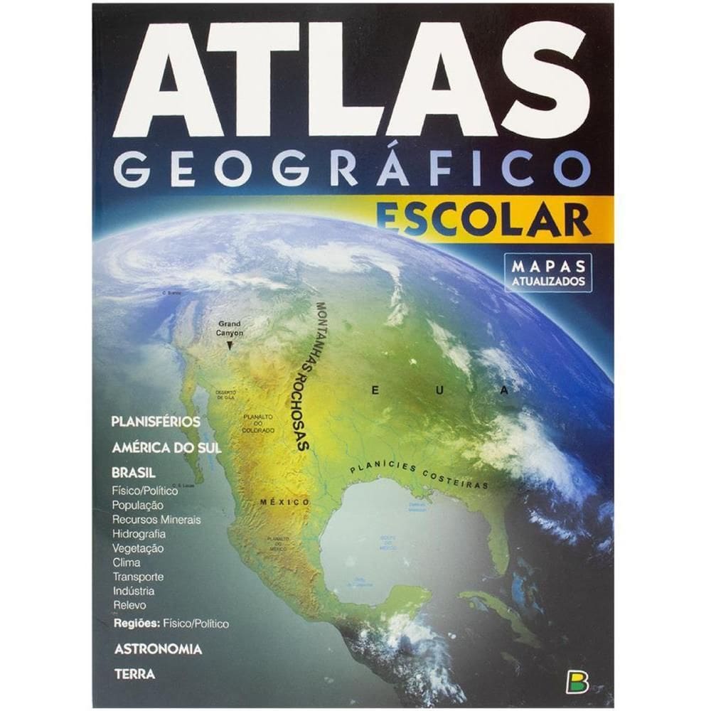 Livro Atlas Geográfico Escolar 32 pág. - Todolivro