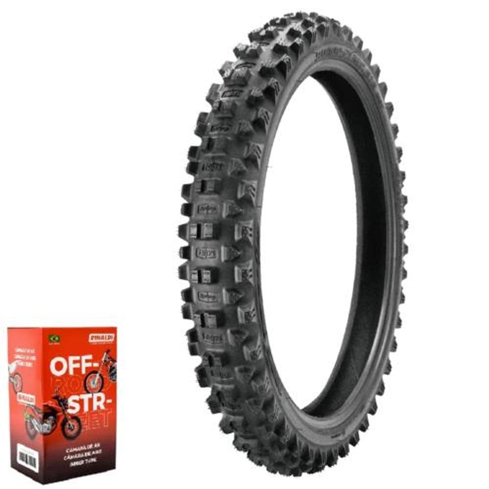 Pneu Crf 250f 90/90-21 57R Tt 7 Days Enduro Borilli + Câmara