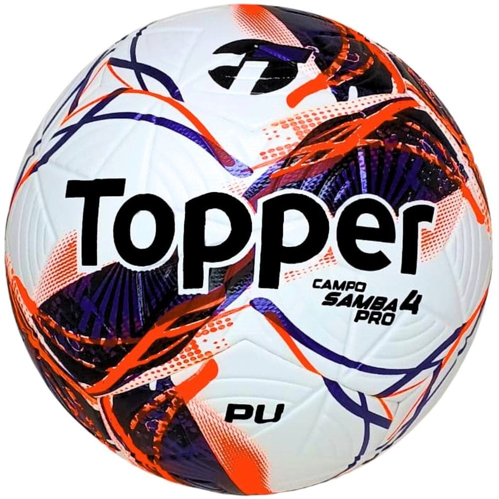 Bola Futebol Campo Oficial Topper Samba Pro N4 - Alta Qualidade