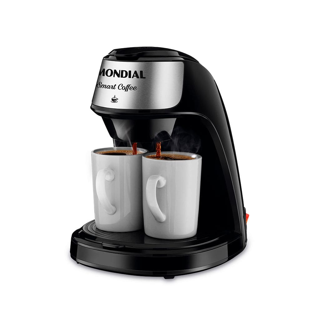 Cafeteira Elétrica Mondial Smart Coffe 500W C-42-2X-BI Preto/Inox