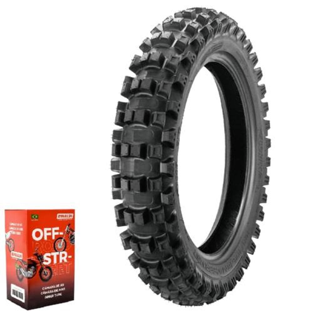 Kit Pneu Crf 250 Rx 110/100-18 64m Tt B007 Infinity Exc Borilli + Câmara