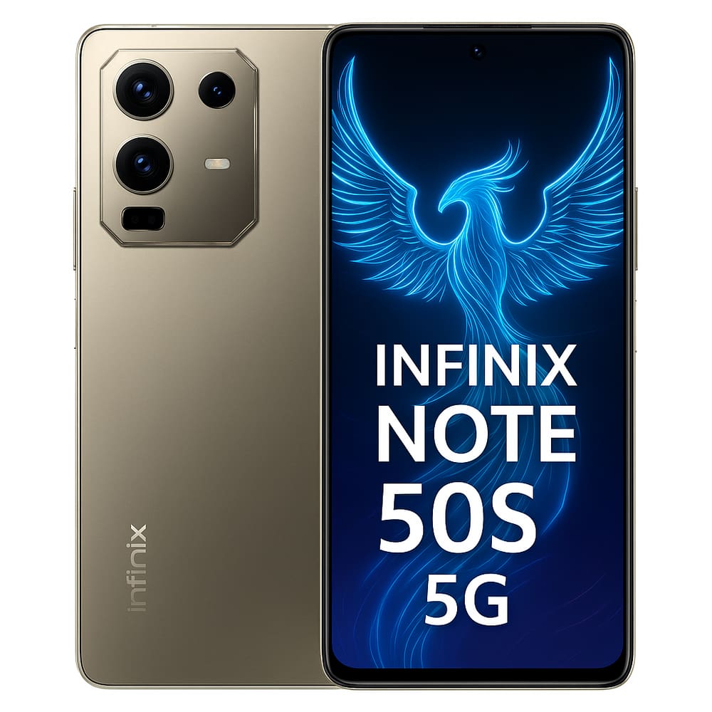 Smartphone Celular Infinix Note 50s 5G, 256GB, 8GB RAM, Tela 6,78, AMOLED 144Hz, Android 15, Câmera 64MP, Bateria 5500mAh, Dual SIM, Cinza