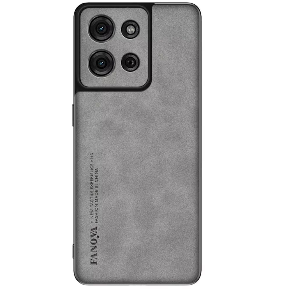 Capinha Luxo Couro Camurça Luxury Para Motorola Moto G75 xt2437-1