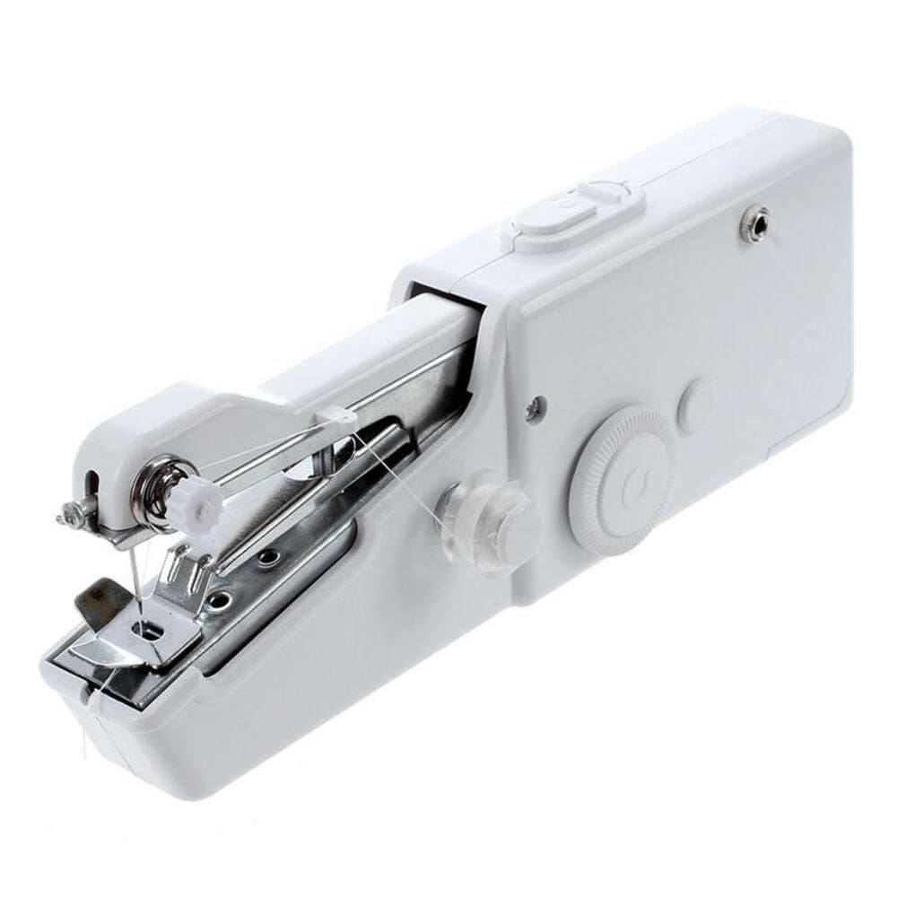 Maquina De Costura Portatil Mini Eletrica Manual A Pilha Costura Jeans E Seda Completa