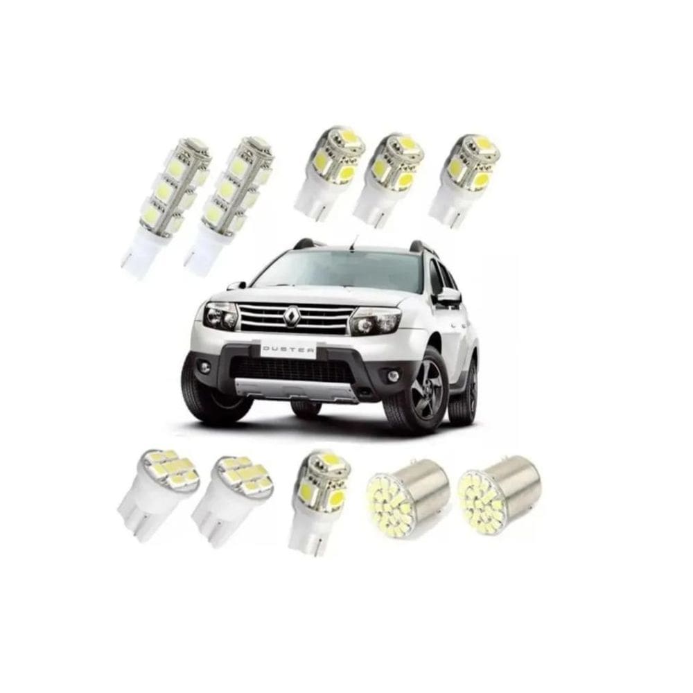 Kit Lâmpadas Led Duster - Alta Luminosidade - 12V DC