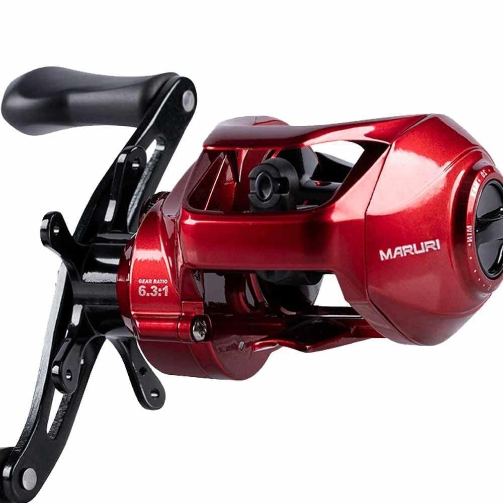 Carretilha Para Pesca Maruri Luke Red 5r Lado Da Manivela Direita