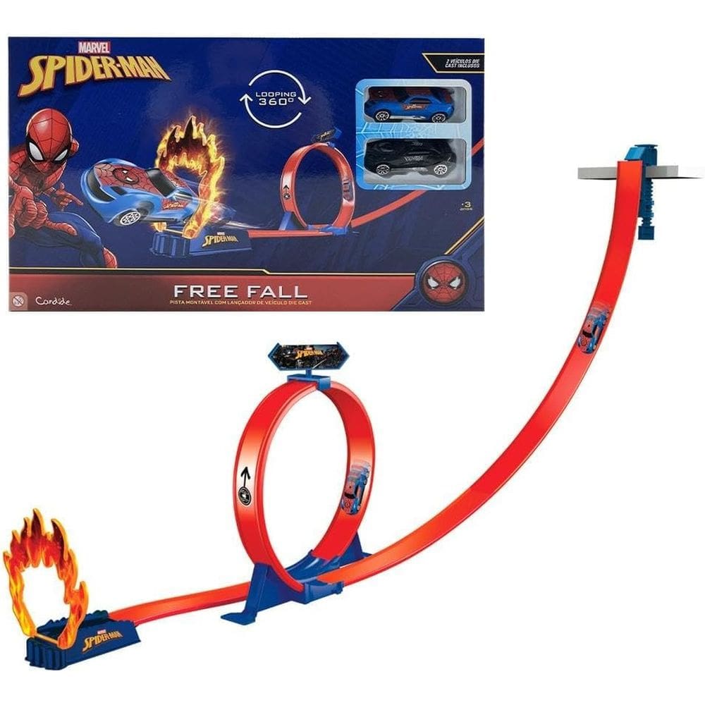 Pista Marvel Homem-Aranha Queda Livre - Candide 58105