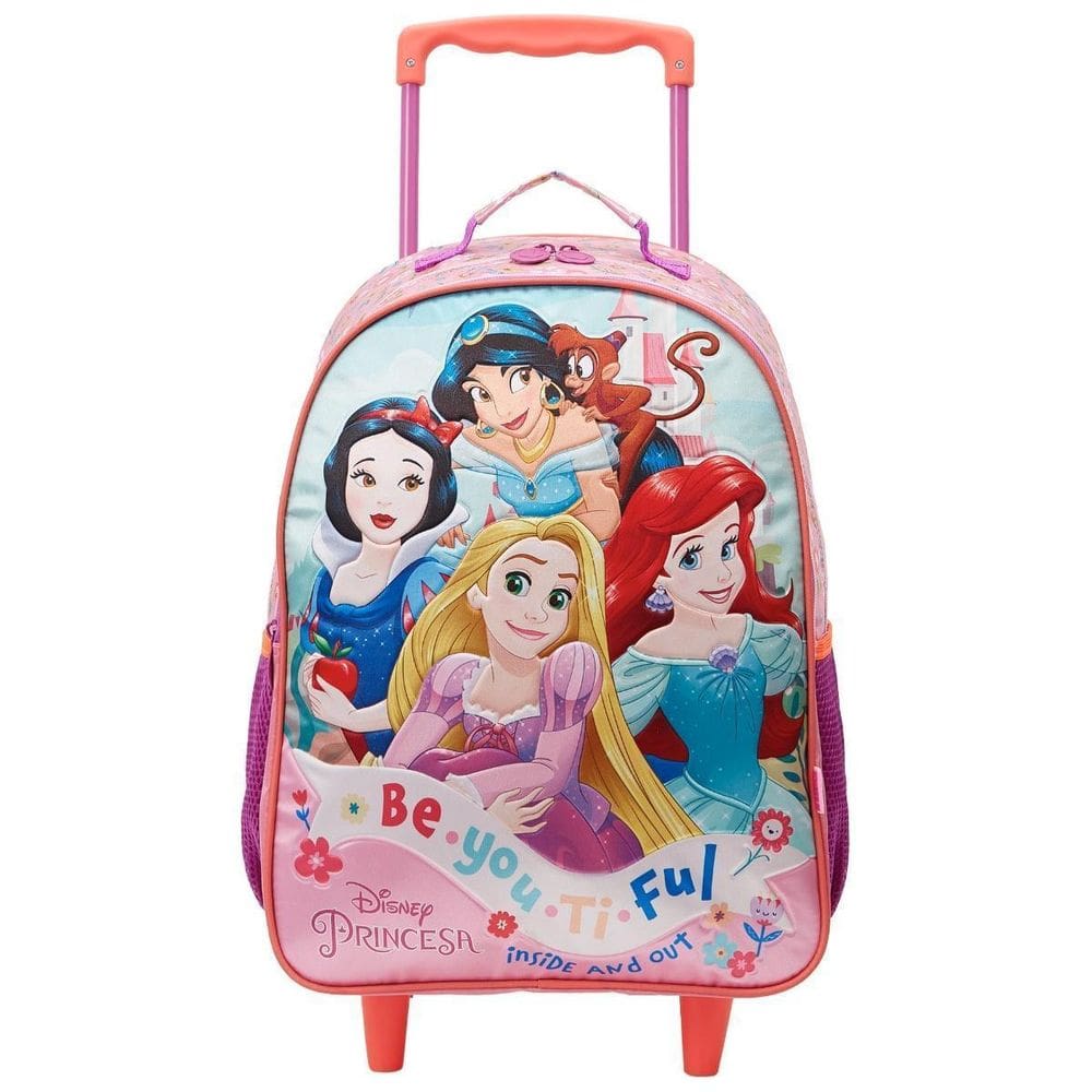 Mochila Rodas 16 Princesas Disney Escolar Meninas Juvenil