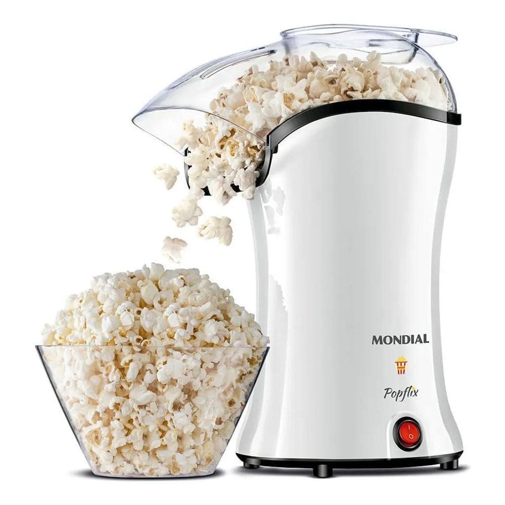 Pipoqueira Elétrica Popflix Pp-04 Ar Quente Branca Mondial C