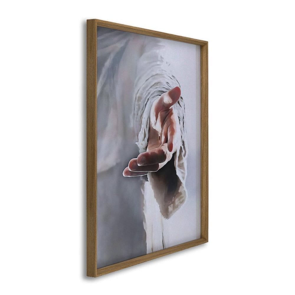 Quadro Decorativo Religioso Mão de Deus Pai 1 Tela 80x120cm para Sala Quarto Hall