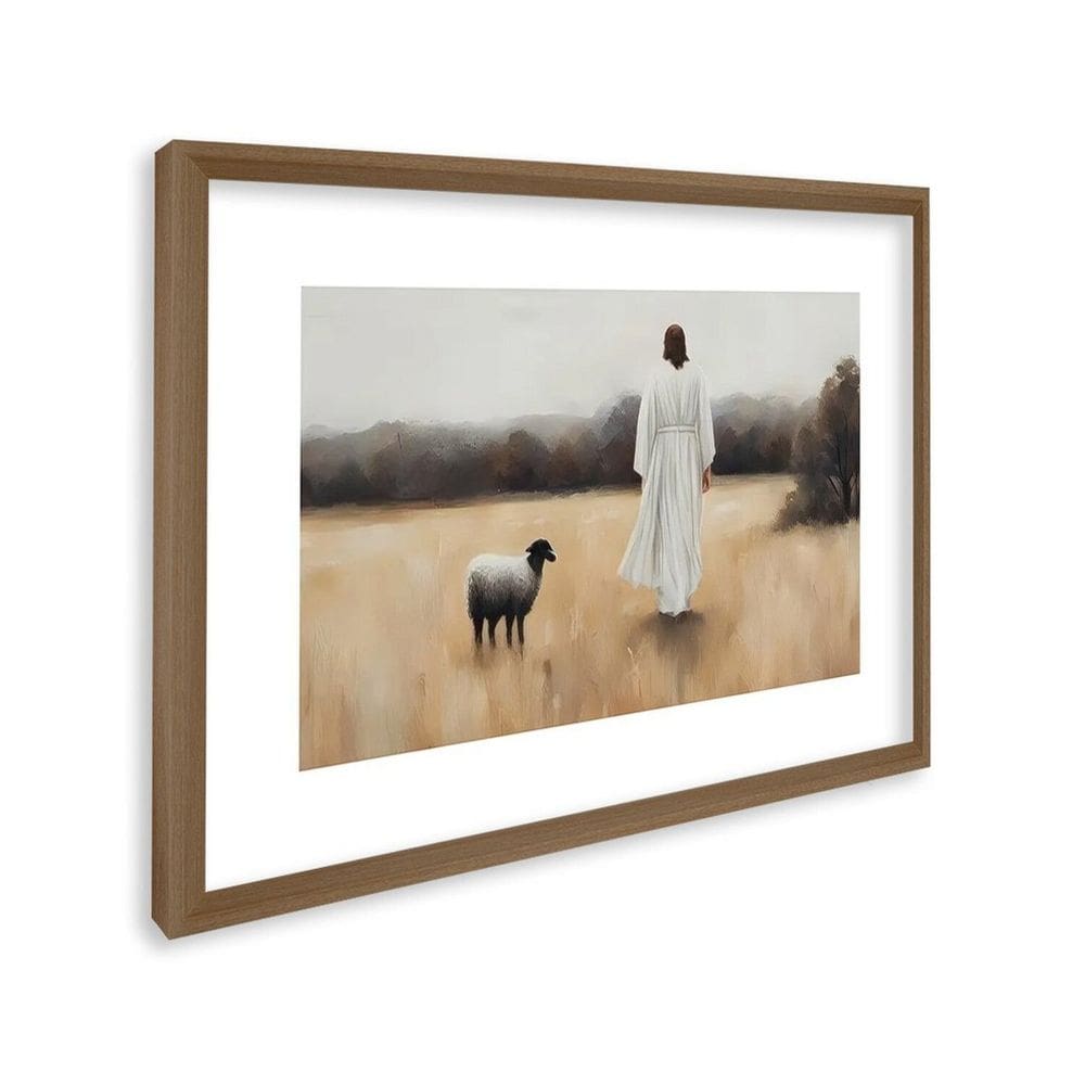 Quadro Decorativo Religioso Cordeiro de Deus 1 Tela 60x90cm para Sala Quarto Hall