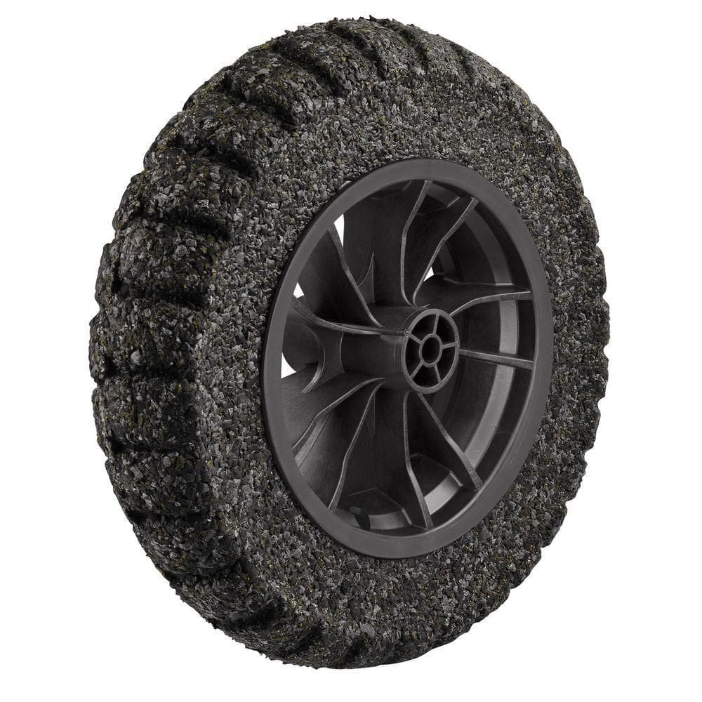 Pneu Maciço Tramontina Em Borracha Macia Com Roda Plástica 8 Polegada Para Carrinho De Mão