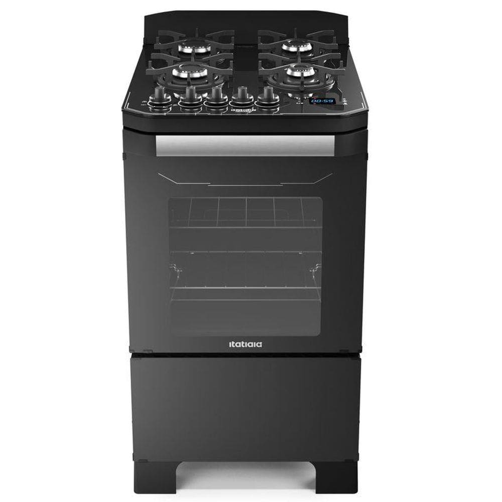 Fogão Itamaster 4 Bocas Digital - Preto