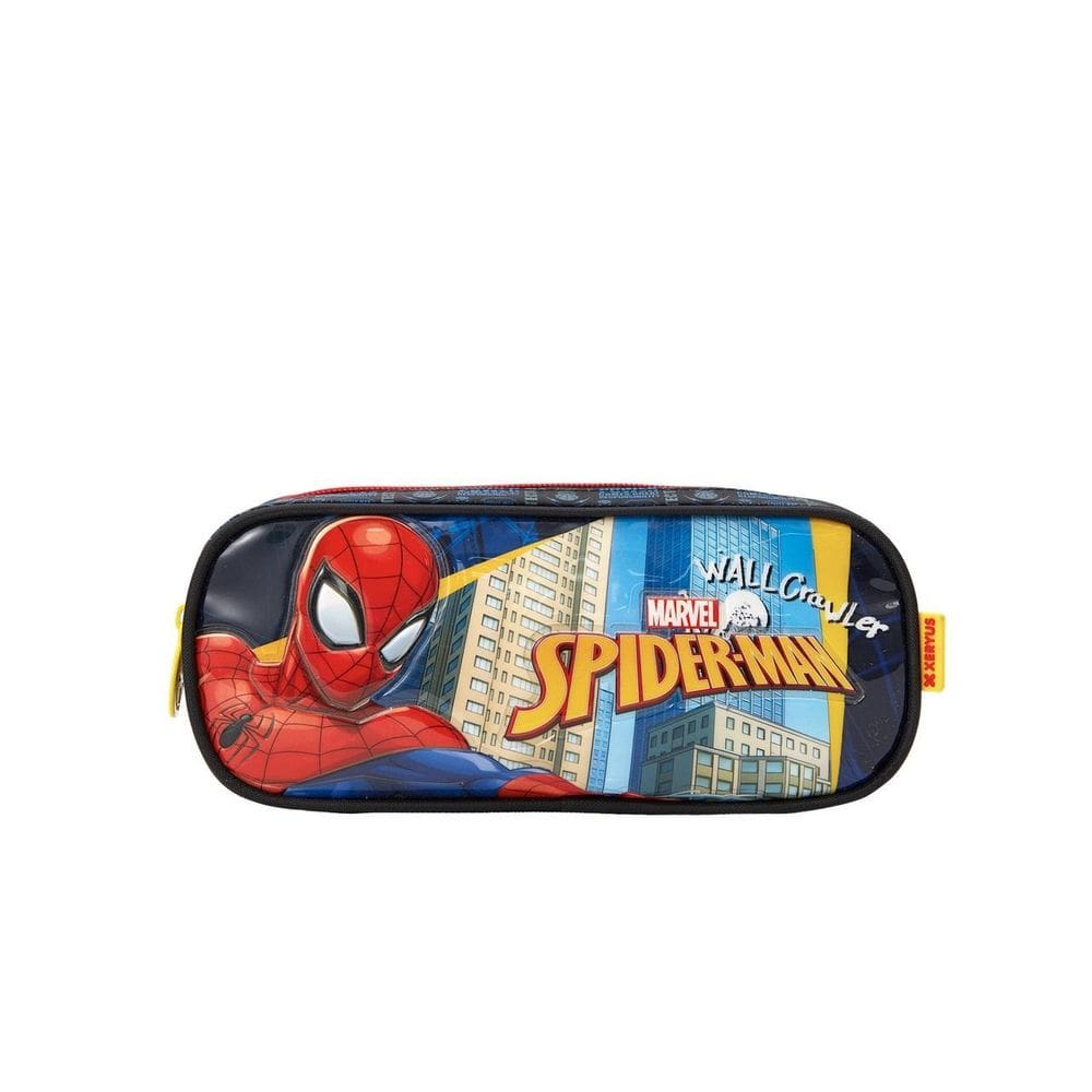 Estojo Simples Escolar Infantil Spider Man Repartição Grande