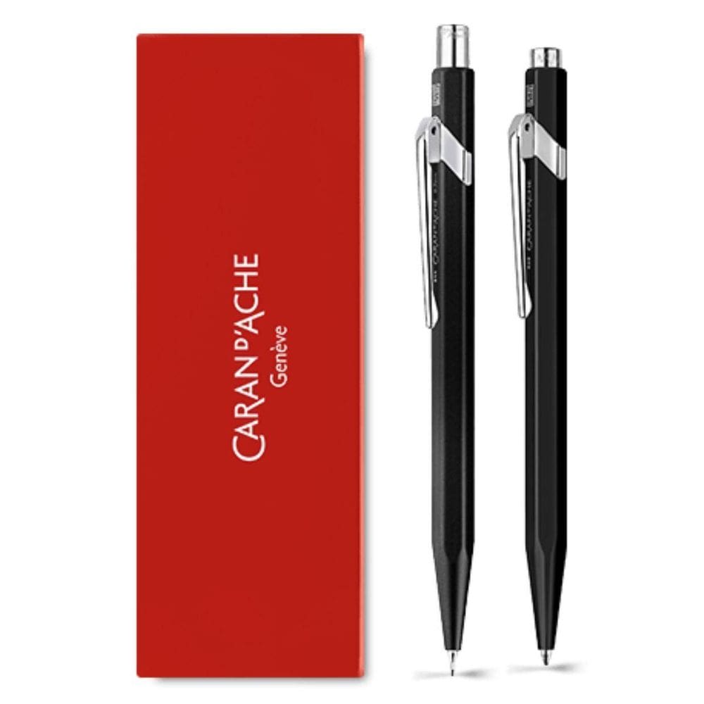 Conjunto Caneta E Lapiseira Carand`Ache 849 Black