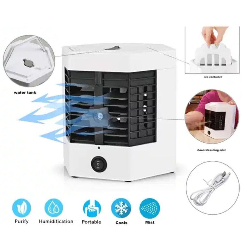 Mini Climatizador 3 Em 1 Ar Condicionado R9 Usb 12V 110V220V